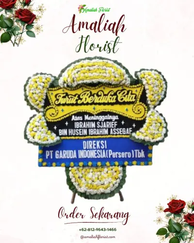 Papan Bunga Duka di Ligung