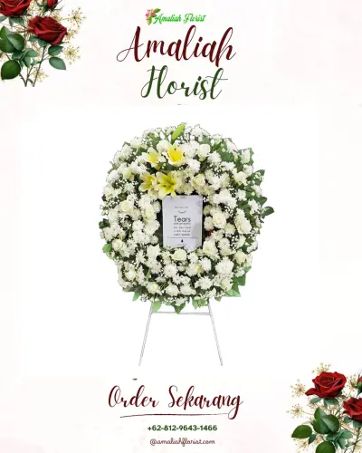 Krans Bunga Duka Cita di Ligung